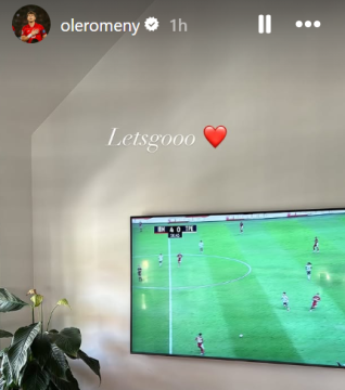 Ole Romeny tangkapan layar media sosialnya. (Instagram)